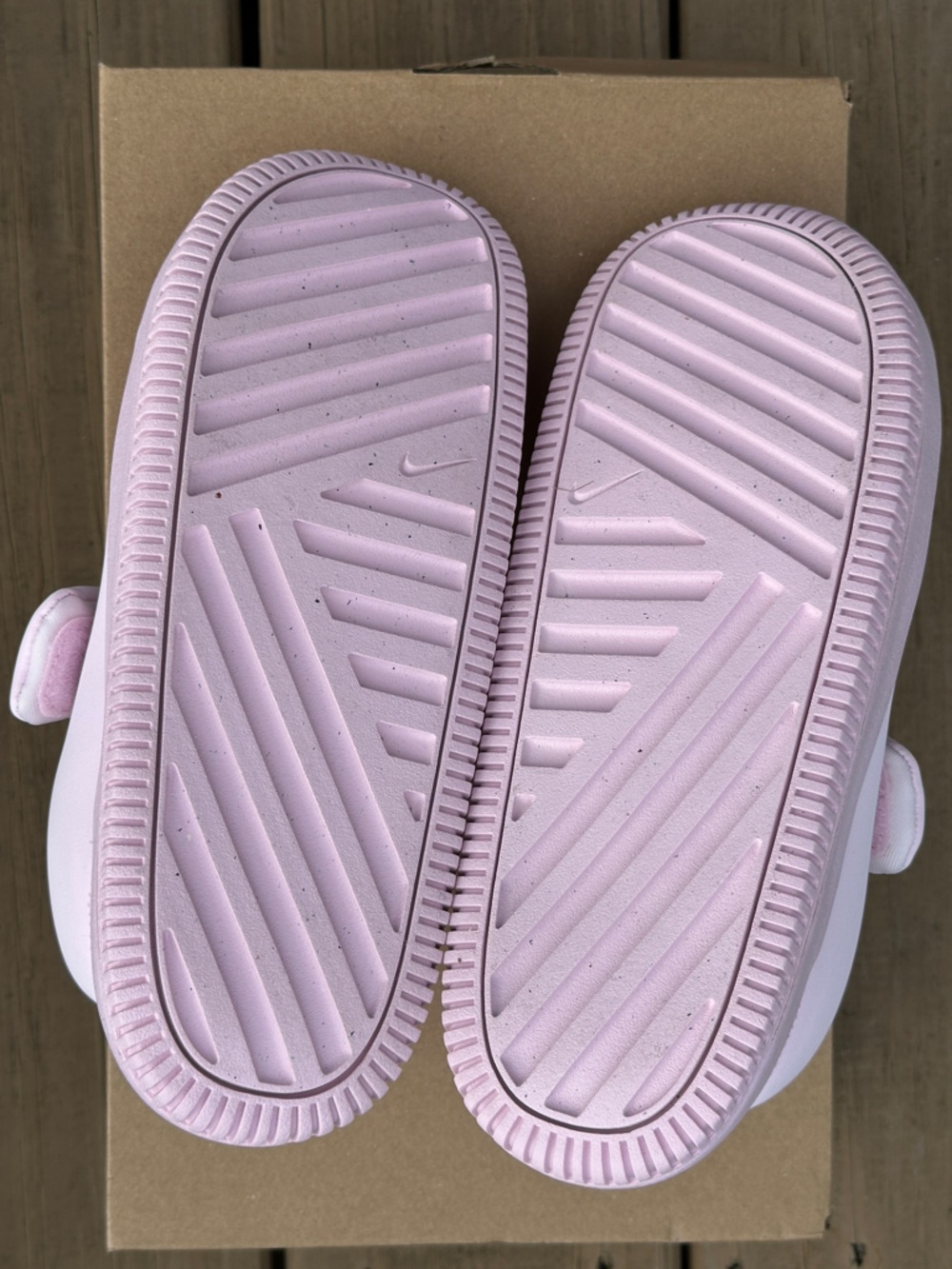 Womens Nike Calm Recovery Plush Casual Sandal Slides Pink Foam- Womens 9 NEW - Picture 7 of 8